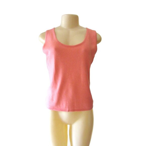 Diane Synder Cashmere and Silk Sleeveless Sweater or Tank Top in Size Medium - Picture 1 of 6